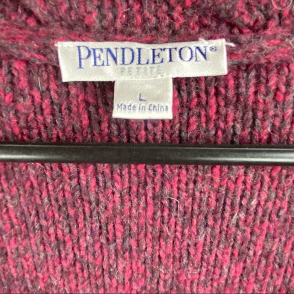 Pendleton Womens One Button Cardigan Size L Petite - Picture 6 of 6